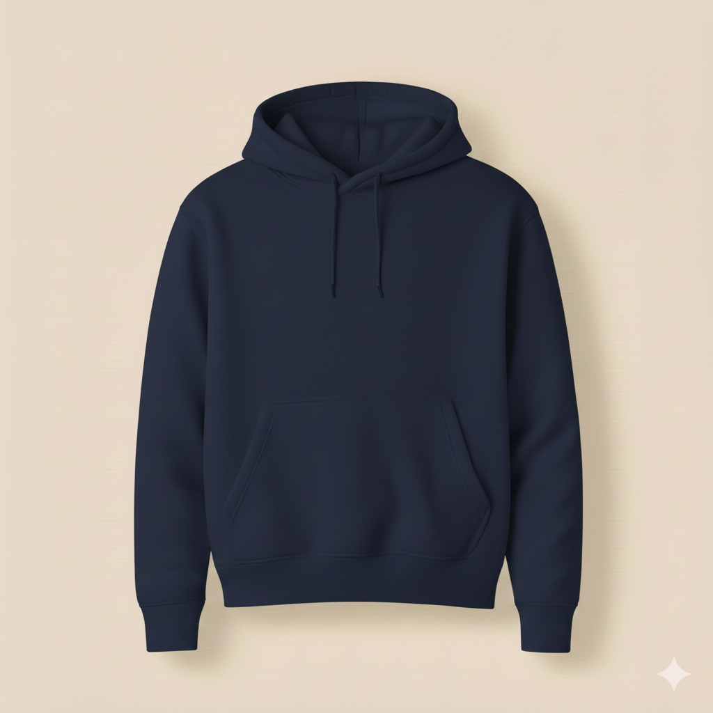 Navy Plane Fleece Hoodie