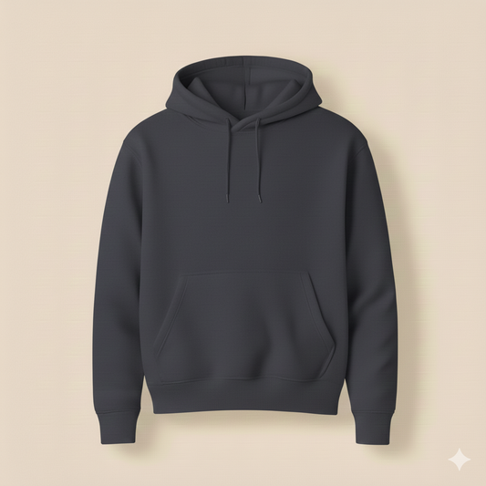 Charcoal Plane Fleece Hoodie