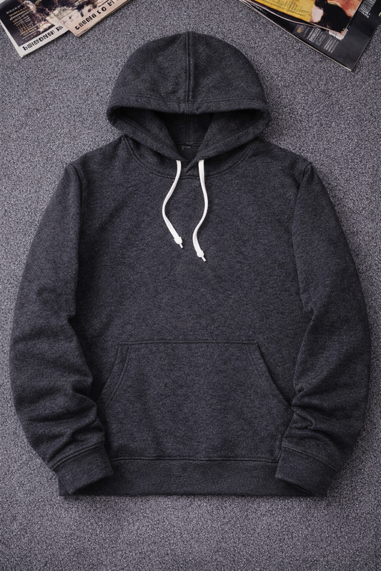 Charcoal Plane Fleece Hoodie