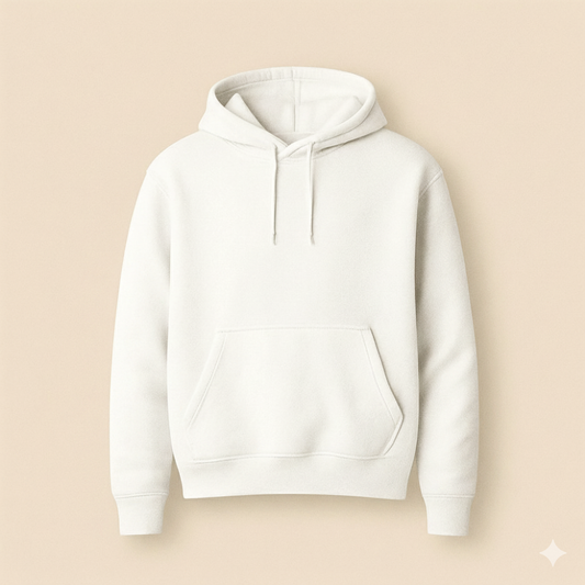 White Plane Fleece Hoodie
