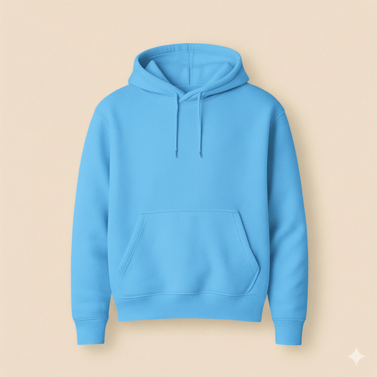Sky Blue Plane Fleece Hoodie