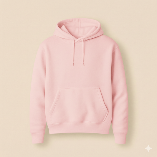 Baby Pink Plane Fleece Hoodie