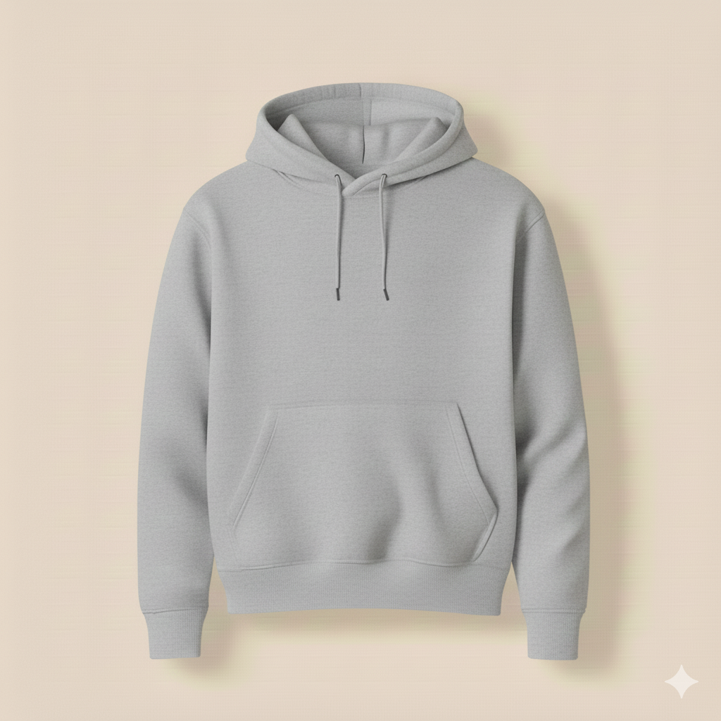 Grey Plan Fleece Hoodie